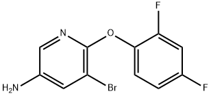 5-Bromo-6-(2,4-difluorophenoxy)pyridin-3-amine Structure