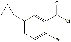 2-Bromo-5-cyclopropylbenzoyl chloride Structure