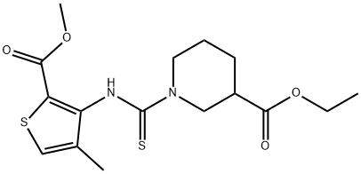 2197063-00-4 Ethyl 1-({[2-(methoxycarbonyl)-4-methylthien-3-yl]amino}carbonothioyl)piperidine-3-carboxylate