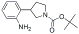 1-BOC-3-(2-氨基苯基)吡咯烷,,结构式