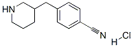 3-(4-氰基苄基)哌啶盐酸盐, , 结构式