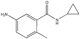 5-Amino-N-cyclopropyl-2-methylbenzamide 结构式