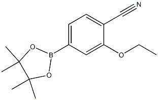 2-Ethoxy-4-(tetramethyl-1,3,2-dioxaborolan-2-yl)benzonitrile Struktur
