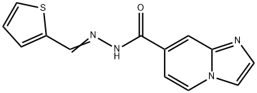 N'-[Thien-2-ylmethylene]imidazo[1,2-a]pyridine-7-carbohydrazide Struktur