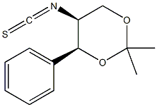 (4S,5S)-5-Isothiocyanato-2,2-dimethyl-4-phenyl-1,3-dioxane Struktur