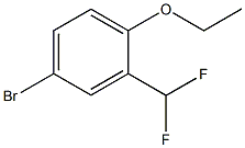 4-Bromo-2-difluoromethyl-1-ethoxybenzene Structure