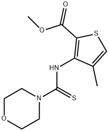 Methyl 4-methyl-3-[(morpholin-4-ylcarbonothioyl)amino]thiophene-2-carboxylate Structure