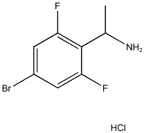 1-(4-Bromo-2,6-difluorophenyl)ethylamine hydrochloride Structure