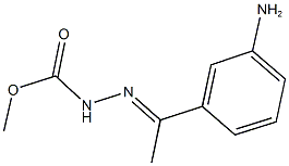 N'-[1-(3-AMINO-PHENYL)-ETHYLIDENE]-HYDRAZINECARBOXYLIC ACID METHYL ESTER,,结构式