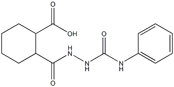 2-{[2-(anilinocarbonyl)hydrazino]carbonyl}cyclohexanecarboxylic acid Struktur