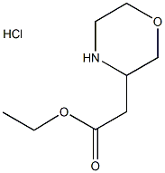 MORPHOLIN-3-YL-ACETIC ACID ETHYL ESTER HYDROCHLORIDE Struktur