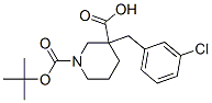 1-Boc-3-(3-chlorobenzyl) Piperidine-3-Carboxylic Acid|1-BOC-3-(3-氯苄基)-3-哌啶甲酸