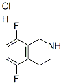5,8-Difluoro-1,2,3,4-Tetrahydroisoquinoline Hydrochloride 化学構造式