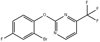 2-(2-Bromo-4-fluorophenoxy)-4-(trifluoromethyl)pyrimidine Structure