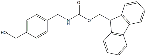 9H-Fluoren-9-ylmethyl 4-(hydroxymethyl)benzylcarbamate Structure