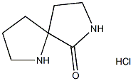 1,7-Diazaspiro[4.4]nonan-6-one hydrochloride Struktur