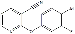 2-(4-Bromo-3-fluorophenoxy)nicotinonitrile Structure