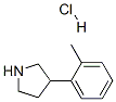 3-(2-甲苯基)吡咯烷盐酸盐 结构式