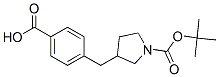 N-Boc-4-(pyrrolidin-3-ylmethyl)benzoic acid 化学構造式