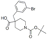 1-Boc-4-(3- bromobenzyl) Piperidine-4-Carboxylic Acid Structure