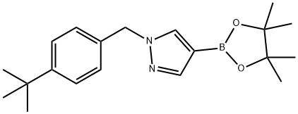1-(叔丁基苄基)吡唑-4-硼酸频哪醇酯,1562304-58-8,结构式