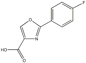 2-(4-Fluorophenyl)-1,3-oxazole-4-carboxylic acid 结构式