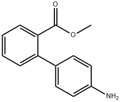 4-Aminobiphenyl-2-carboxylic acid methyl ester 化学構造式