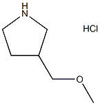 3-(METHOXYMETHYL)PYRROLIDINE HYDROCHLORIDE Struktur