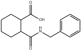 2-[(benzylamino)carbonyl]cyclohexanecarboxylic acid 结构式