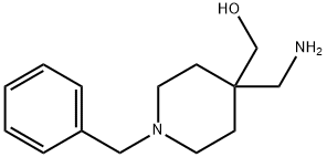 4-(氨基甲基)-1-苄基-4-(羟基甲基)哌啶,162686-54-6,结构式