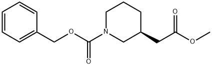 (S)-1-CBZ-3-哌啶乙酸甲酯 结构式