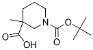 1-Boc-3-methylpiperidine-3-carboxylic acid 化学構造式