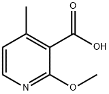 2-METHOXY-4-METHYLPYRIDINE-3-CARBOXYLIC ACID,1211516-03-8,结构式