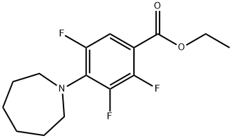 Ethyl 4-azepan-1-yl-2,3,5-trifluorobenzoate Struktur