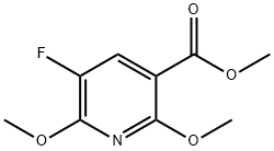 Methyl 5-fluoro-2,6-dimethoxynicotinate Structure