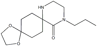 12-Propyl-1,4-dioxa-9,12-diazadispiro[4.2.5.2]pentadecan-13-one Structure