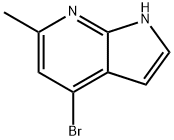 4-溴-6-甲基-1H-吡咯并[2,3-B]吡啶,1000340-58-8,结构式
