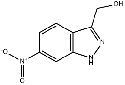 6-硝基-1H-吲唑-3-甲醇, 1000341-10-5, 结构式