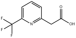 (6-Trifluoromethyl-pyridin-2-yl)-acetic acid Struktur