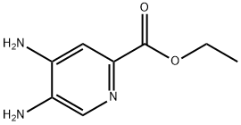 4,5-Diaminopyridine-2-carboxylic acid ethyl ester 化学構造式
