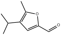 4-isopropyl-5-methylfuran-2-carbaldehyde 化学構造式