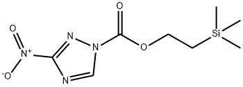 3-ニトロ-1H-1,2,4-トリアゾール-1-カルボン酸2-(トリメチルシリル)エチル 化学構造式