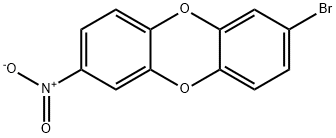 2-bromo-7-nitrodibenzo[b,e][1,4]dioxine Struktur