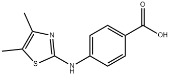 4-(4,5-DIMETHYLTHIAZOL-2-YLAMINO)BENZOIC ACID Structure