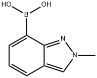 2-METHYLINDAZOLE-7-BORONICACID Struktur