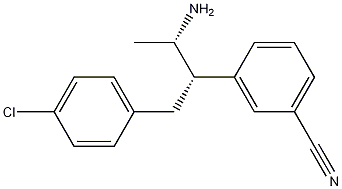 3-((2S,3S)-3-amino-1-(4-chlorophenyl)butan-2-yl)benzonitrile Structure