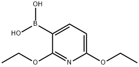 2,6-DIETHOXYPYRIDINE-3-BORONIC ACID Struktur