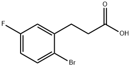 2-溴-5-氟苯丙酸, 1003048-71-2, 结构式