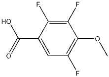 4-甲氧基-2,3,5-三氟苯甲酸, 1003709-67-8, 结构式