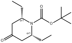 N-BOC-2,6-二乙基-4-羰基哌啶 结构式